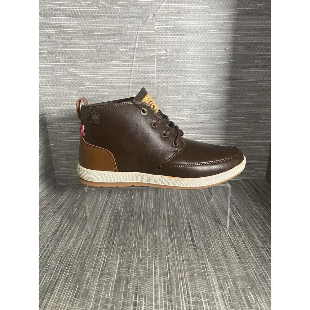 Levi's Mens Atwater Burnish BT Lace Up Boots‎ Brown/Tan Size 8